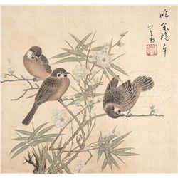 HANGING SCROLL ATTRIBUTED TO PU RU (1896-1963).