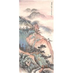 HANGING SCROLL ATTRIBUTED TO WU HUFAN (1894-1968).