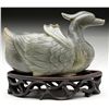 Image 1 : JADE DUCK ON STAND.