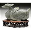 Image 2 : JADE DUCK ON STAND.