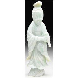 JADE FIGURAL CARVING.