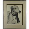Image 1 : Joe Dean Pithius Original Drawing Greyhound Dog -Framed