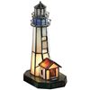 Image 1 : Tiffany Style Maritime Lighthouse Lamp