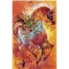 Image 1 : Colorful Horse Stretched Canvas Print