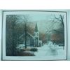 Image 2 : "First Snow" by Harold Altman, Lithograph #112 of 285