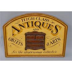 UNUSUAL WOODEN TRADE SIGN
