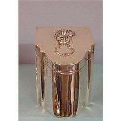 MINIATURE ENGLISH SILVER KNIFE BOX