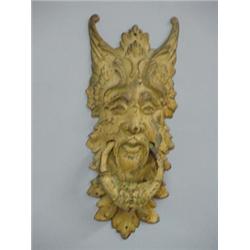 CAST IRON FIGURAL DOOR KNOCKER