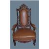 Image 1 : CARVED GERMAN FOREST STYLE ARMCHAIR