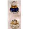 Image 1 : TWO GLASS INKWELLS