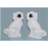 Image 1 : LARGE PAIR OF STAFFORDSHIRE SEATED SPANIELS