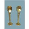 Image 1 : PAIR OF BRASS CANDLESTICKS WITH REFLECTORS