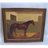 Image 1 : FRAMED OIL ON CANVAS OF A HORSE