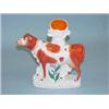 Image 1 : STAFFORDSHIRE COW CHIMNEY VASE