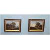 Image 1 : TWO FRAMED OIL ON WOODEN PANEL PAINTINGS