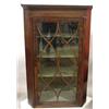 Image 1 : ENGLISH CHIPPENDALE HANGING CORNER CUPBOARD WITH INLAY