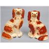 Image 1 : PAIR OF SEATED STAFFORDSHIRE SPANIELS