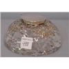 Image 1 : ENGLISH SILVER AND CUT GLASS INKWELL