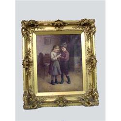 FRAMED OIL ON CANVAS PAINTING