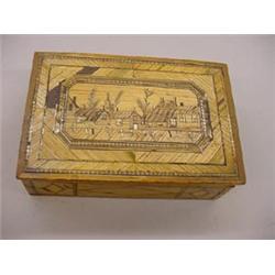 STRAW DEOCRATED BOX