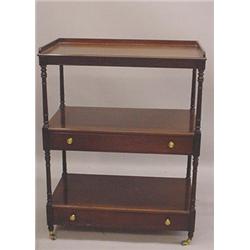 ENGLISH STYLE SHELVES WITH TWO DRAWERS
