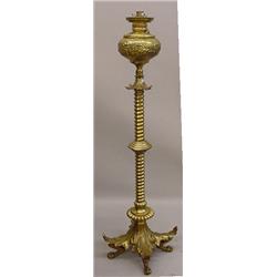 VICTORIAN BRASS FLOOR LAMP