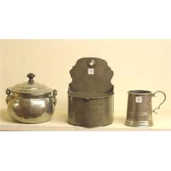 THREE PIECES OF EUROPEAN PEWTER