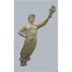 CARVED FIGURE OF A LADY