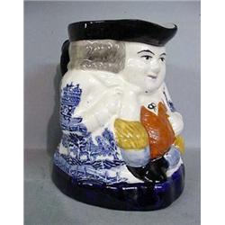 BLUE WILLOW TOBY PITCHER