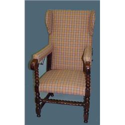 JACOBEAN STYLE MORRIS ARMCHAIR