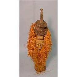CARVED BAYAKA DANCE MASK FOR CIRCUMCISION RITUAL