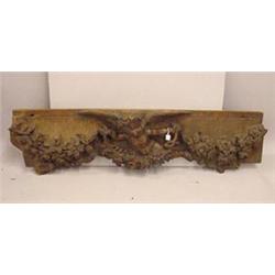 CARVED WOODEN ARCHITECTURAL FRAGMENT