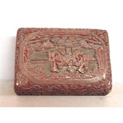 ORIENTAL CINNABAR BOX