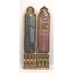 PAIR OF RELIEF CARVED PANELS