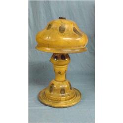 UNUSUAL WOODEN LAMP