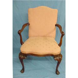 QUEEN ANNE STYLE ARMCHAIR