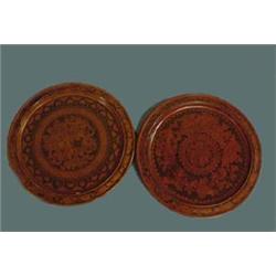 SIX ORIENTAL TREEN CHARGERS