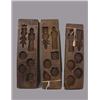 Image 1 : THREE WOODEN RICE MOLDS