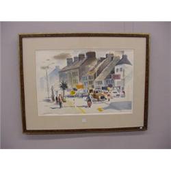 TWO FRAMED OHIO WATERCOLORS