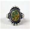Image 1 : Navajo Sterling & Green Turquoise Ring by Begay