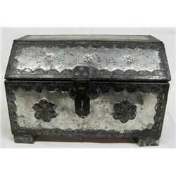 Mexican Tin Footed Chest