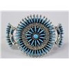 Image 1 : Zuni Sterling Turquoise Bracelet - Eva L. Wyaco