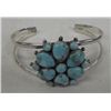 Image 1 : Navajo Sterling Silver & Turquoise Bracelet