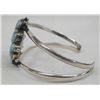 Image 3 : Navajo Sterling Silver & Turquoise Bracelet