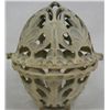 Image 1 : Cast Aluminum  Lidded  Footed String Holder