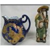Image 1 : Vintage Porcelain Dragon Pitcher and Chinese Man