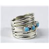 Image 2 : Navajo Sterling & Turquoise Ring by Benally