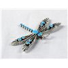 Image 3 : Navajo Sterling Turquoise Pin/Pendant by Charley