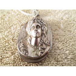 SILVER CAMEO INGOT-PENDANT