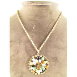 14K YELLOW GOLD & JADE NECKLACE